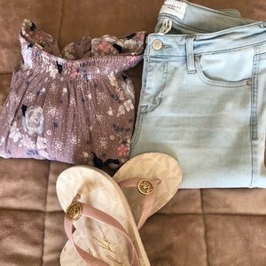 Celebrity Pink light denim jeans 7/28